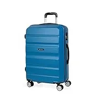 itaca - valise moyenne, valises rigides, valise rigide, valise semaine pour tout voyage, valise soute de luxe t71660, bleu