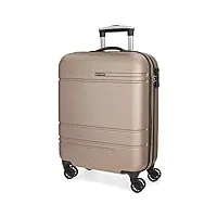 movom galaxy valise trolley cabine beige 39x55x20 cms rigide abs serrure tsa 36l 2,9kgs 4 roues doubles bagage à main