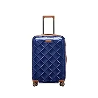 stratic leather & more koffer m bagage cabine, 66 cm, 65 liters, bleu (blue)