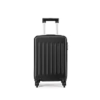 kono bagage cabine rigide à 4 roulettes valise enfant 19l noir