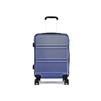 kono valise à la mode moyen valise de 24 pouces valise rigide abs 4 valises trolley de voyage (24" marine)