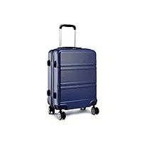 kono valise à la mode grande valise de 28 pouces valise rigide abs 4 valises trolley de voyage (28" marine)