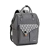 lekesky sac à dos pour ordinateur portable 39,6 cm Élégant sac à dos d'école déperlant sac à dos de voyage pour homme et femme 15.6 inches gris
