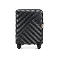 wittchen valise de voyage robuste chariot valise valise à main de chariot à coque rigide en polycarbonate serrure à combinaison à 4 rouleaux noir