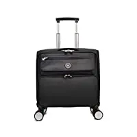 valise, valise trolley de voyage 4 sacoches à roulettes 43x25x38 cm fengming (couleur : noir, taille : 18inches)