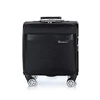 valise, travel trolley case sac à main à roulettes pour ordinateur portable à 4 affaires avec sac à main, 16"40x25x40 cm fengming (couleur : noir, taille : 18inches)