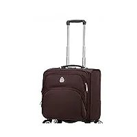 valise, trolley de voyage - roulette à 4 roues, bagage de soute à l'enregistrement 18" fengming (couleur : brown, taille : 18inches)