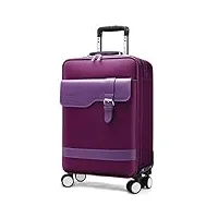 bagage à main de cabine de voyage, valise trolley avec bureau mobile de sac professionnel à 4 roues fengming (couleur : purple, taille : 37 * 21 * 58cm)