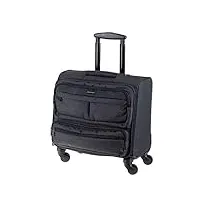 lightpak business laptop overnight trolley ronney valise à roulettes en nylon 600d avec 4 roulettes 360°, anthracite, 44 cm, valise
