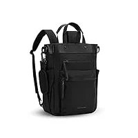 sherpani soleil, sac à dos convertible antivol pour ordinateur portable de 15", charbon, medium, sac à dos convertible