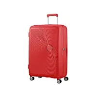 american tourister soundbox - spinner large expandable valise, 77 cm, 110 liters, rouge (coral red)