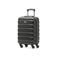 flight knight abs valise cabine 55x35x20 cm compatible avec air france, hop! easyjet, ryanair et bien d'autres! bagage a main legere sac cabine avec 4 roues.