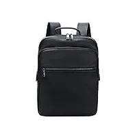 leathario sac à dos pour homme sacoche à main en cuir véritable noir 29x10x37cm besace d'ordinateur