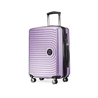 hauptstadtkoffer mitte - bagage à main 55x40x23, tsa, 4 roulettes, valise de voyage, valise rigide, valise à roulettes, valise bagage à main, valise bagage cabine, lilas