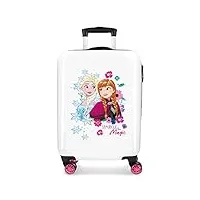 disney frozen la reine des neiges sparkle like magic valise trolley cabine multicolore 37x55x20 cms rigide abs serrure à combinaison 32l 2,5kgs 4 roues doubles bagage à main