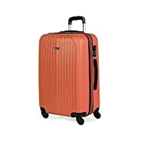 itaca - valise moyenne, valises rigides, valise rigide, valise semaine pour tout voyage, valise soute de luxe t71560, mandarine
