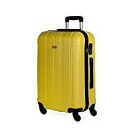 itaca - valise moyenne, valises rigides, valise rigide, valise semaine pour tout voyage, valise soute de luxe 771160, jaune