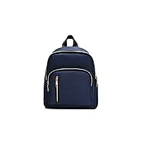 yanaier mini sac à dos pour femme et fille - anti-vol - imperméable - sac à dos d'école, bleu marine, s, sac à dos