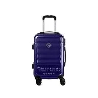 murano - valise trolley 50cm - bagage rigide - msn - bleu