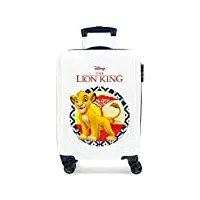 disney le roi lion valise trolley cabine bleu 37x55x20 cms rigide abs serrure à combinaison 34l 2,6kgs 4 roues doubles bagage à main