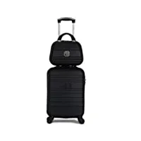 les petites bombes- valise cabine avec vanity - 6 couleurs - 36 l (noir)