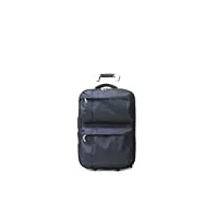biba | valise de voyage type trolley, valise cabin meri g mg20, poignée trolley, fermeture zippée, polyester+abs, couleur bleu marine