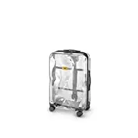 crash baggage - share medium, valise rigide en polycarbonate transparent, bagage moyen, trolley dimensions 68 x 45 x 26 cm, capacité 66 litres, couleur transparent
