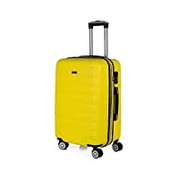 itaca - valise moyenne, valises rigides, valise rigide, valise semaine pour tout voyage, valise soute de luxe 71260, jaune
