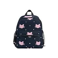 sac à dos enfants rose chat polka dot marine sac de l'école maternelle pour enfants en bas âge pour garçons filles