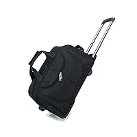 sac à roulettes unisexe de chariot à fourre-tout, bagage à main de roulement d'affaires fengming (color : black, size : 47 * 28 * 30cm)