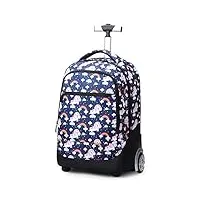 myalq enfant rolling backpack sac à dos multifonctionnel, 49cm, 35 liters, multicolore,a