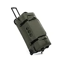sons of aloha sac de voyage à roulettes split roller kane xl valise bagage robuste avec 2 roues 80 cm duffle sac de sport chariot et sac à roulettes 120l - femme & homme vert olive