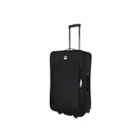 signn lot de 4 valises de voyage en tissu m/l/xl/xxl noir noir l