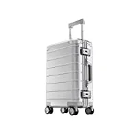 xiaomi, valise à roulettes en aluminium - 31 litres silver metal