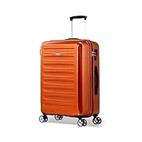 probeetle by eminent valise voyager ix (2ème génération) 67cm 70l valise moyenne rigide et légère 4 roues doubles et silencieuses serrure tsa orange