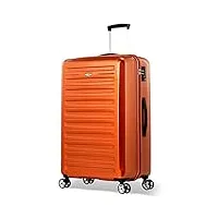 probeetle by eminent valise voyager ix (2ème génération) 77cm 106l valise rigide et légère 4 roues doubles et silencieuses serrure tsa orange