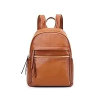 kattee sac à dos en cuir véritable pour femme sac à dos multifonctionnel élégant sac à bandoulière en cuir souple bureau, shopping, voyage