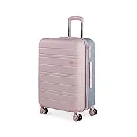 jaslen - valise moyenne, valises rigides, valise rigide, valise semaine pour tout voyage, valise soute de luxe 171260, rose-argent