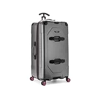 traveler's choice maxporter valise rigide à roulettes pivotantes 76,2 cm, gris, 30" trunk luggage, maxporter ii valise rigide en polycarbonate avec roulettes pivotantes