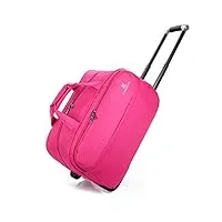 voyage bagages fourre-tout chariot à main valise à roulettes sac à main chariot fengming (color : rose red, size : 49×29×27cm)
