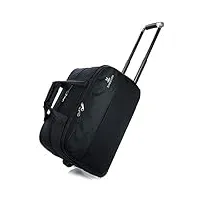 voyage bagages fourre-tout chariot à main valise à roulettes sac à main chariot fengming (color : black, size : 58×33×30cm)