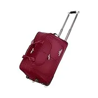 voyage à roues sacs fourre-tout léger trolley voyage bagages à main vacances bagages fengming (color : rose red, size : s)