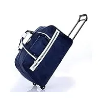 sac dames holdall trolley voyage bagages à main vacances week-end fengming (color : blue, size : l55×w25×h33cm)