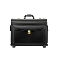 valise de voyage trousse de transport universelle en cuir pour valises homme, section horizontale, noir bagages cabine (couleur : noir, taille : 45×38×25cm)
