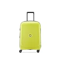 delsey paris - belmont plus - valise cabine rigide slim - 55x40x20 cm - 33 litres - xs - vert chartreuse