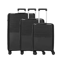 d & n travel line 4000 set de valises à 4 roulettes 3pcs.
