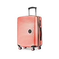 hauptstadtkoffer mitte - bagage à main 55x40x23, tsa, 4 roulettes, valise de voyage, valise rigide, valise à roulettes, valise bagage à main, valise bagage cabine, corail