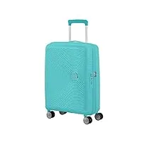 american tourister soundbox - spinner s extensible bagage cabine, 55 cm, 35.5/41 l, bleu (poolside blue)