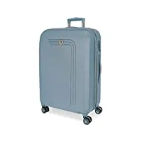 movom riga valise grande bleu 56x80x29 cms rigide abs serrure tsa 108l 4,8kgs 4 roues doubles extensible