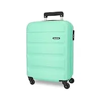 roll road flex valise trolley cabine vert 38x55x20 cms rigide abs serrure à combinaison 35l 2,5kgs 4 roues bagage à main